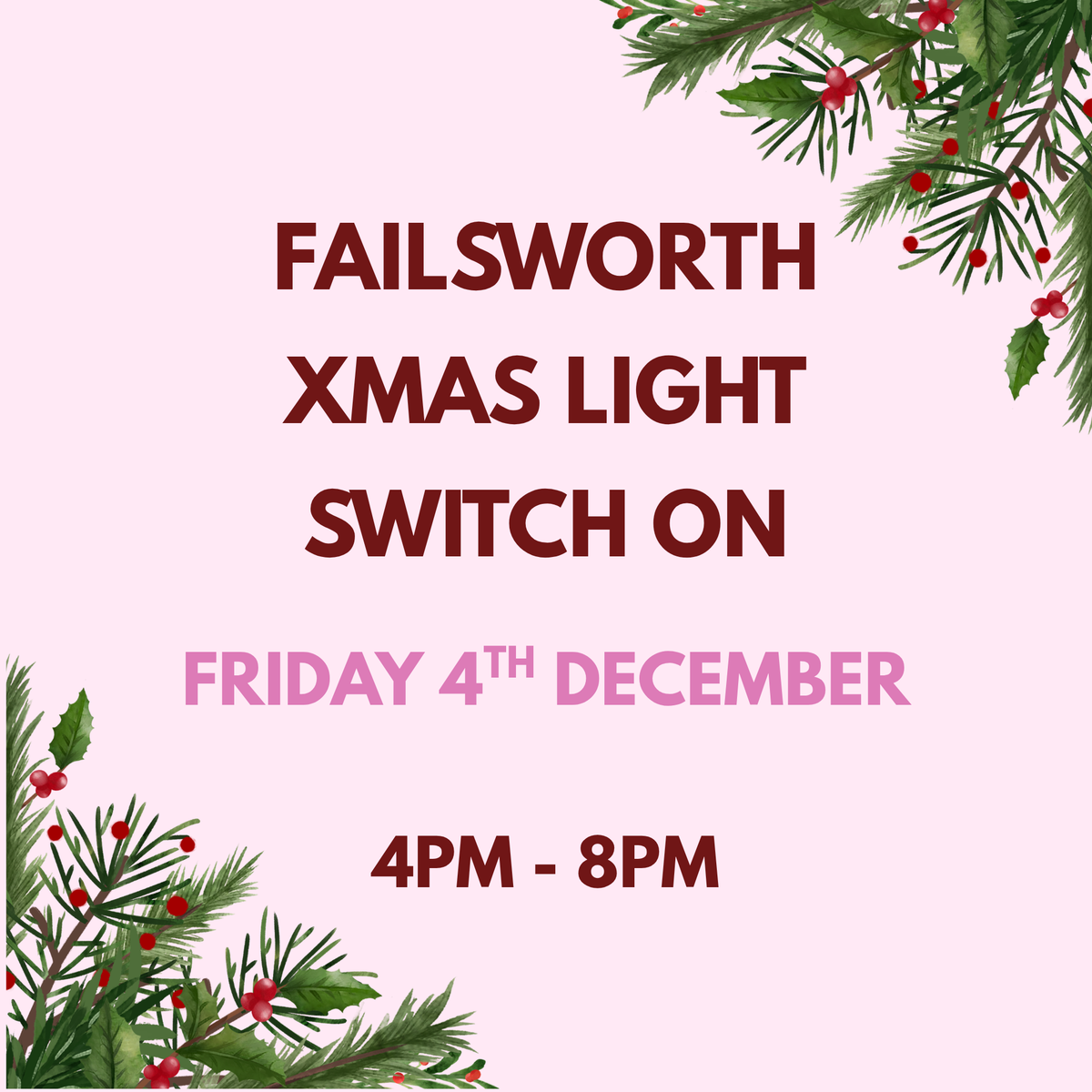 Failsworth Xmas Light Switch On