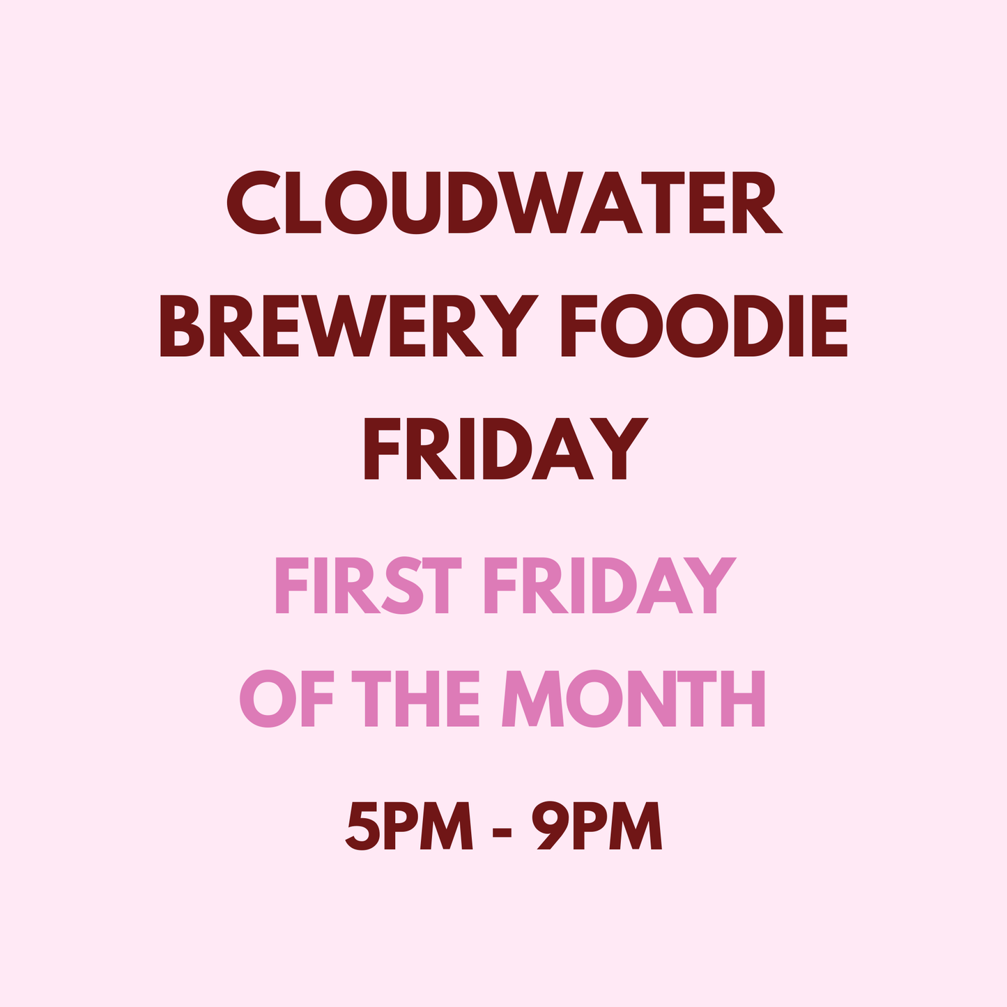 Cloudwater Brewery Foodie Friday