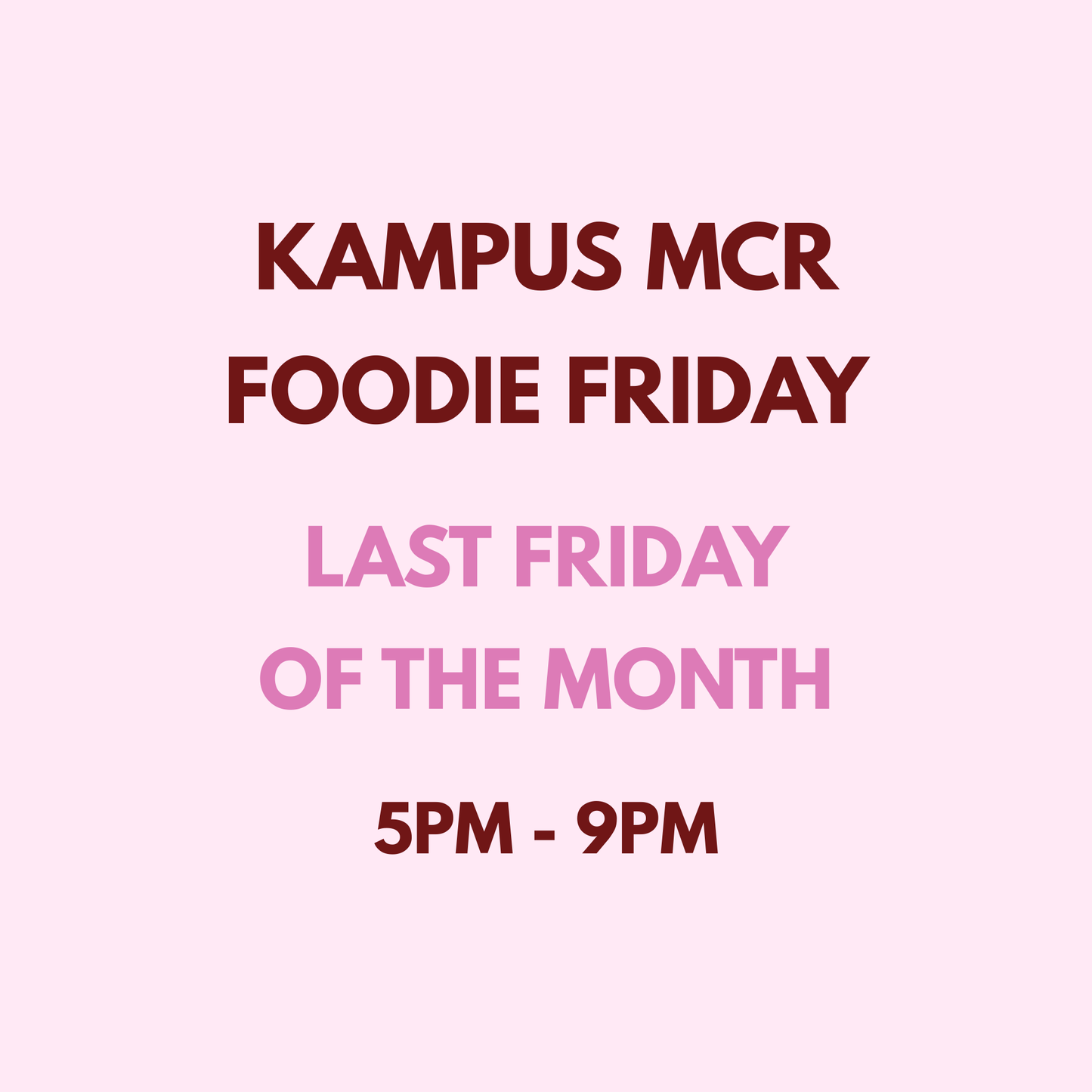 Kampus MCR Foodie Friday